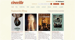 Desktop Screenshot of cineville.sk