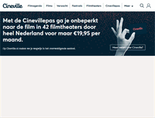Tablet Screenshot of cineville.nl